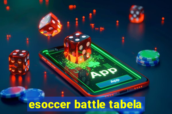 esoccer battle tabela